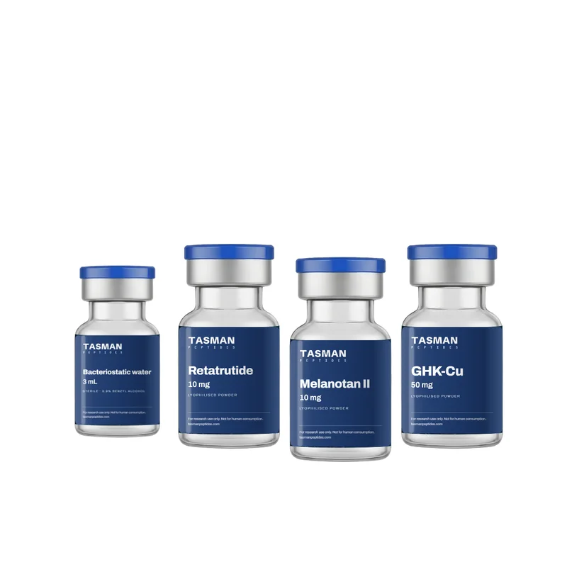Radiance stack: Retatrutide + Melanotan II + GHK-Cu